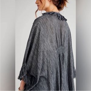 FREE PEOPLE NWOT sun bleached fringe kimono